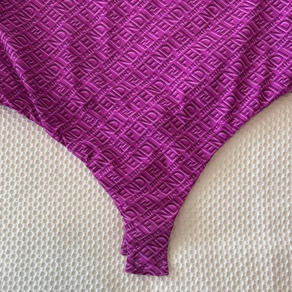 Fendi x Skims Collab Bodysuit Colorado Purple Womens Large One piece - Picture 5 of 11